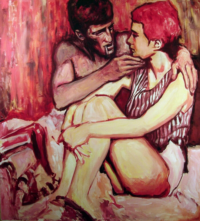 Acrylic on Canvas 55 x 75"