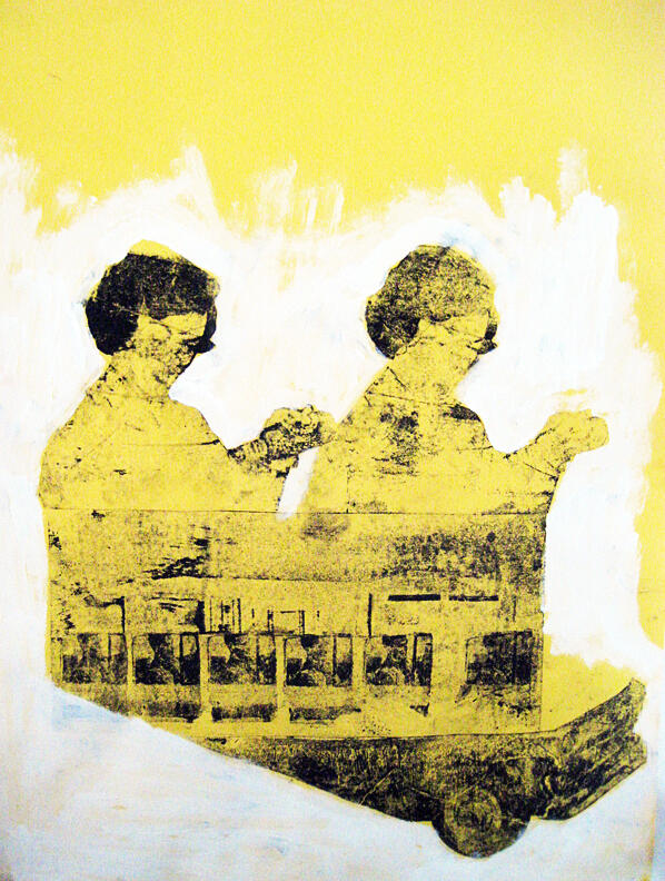 Silkscreen & Gouache on Paper 17" x 24"