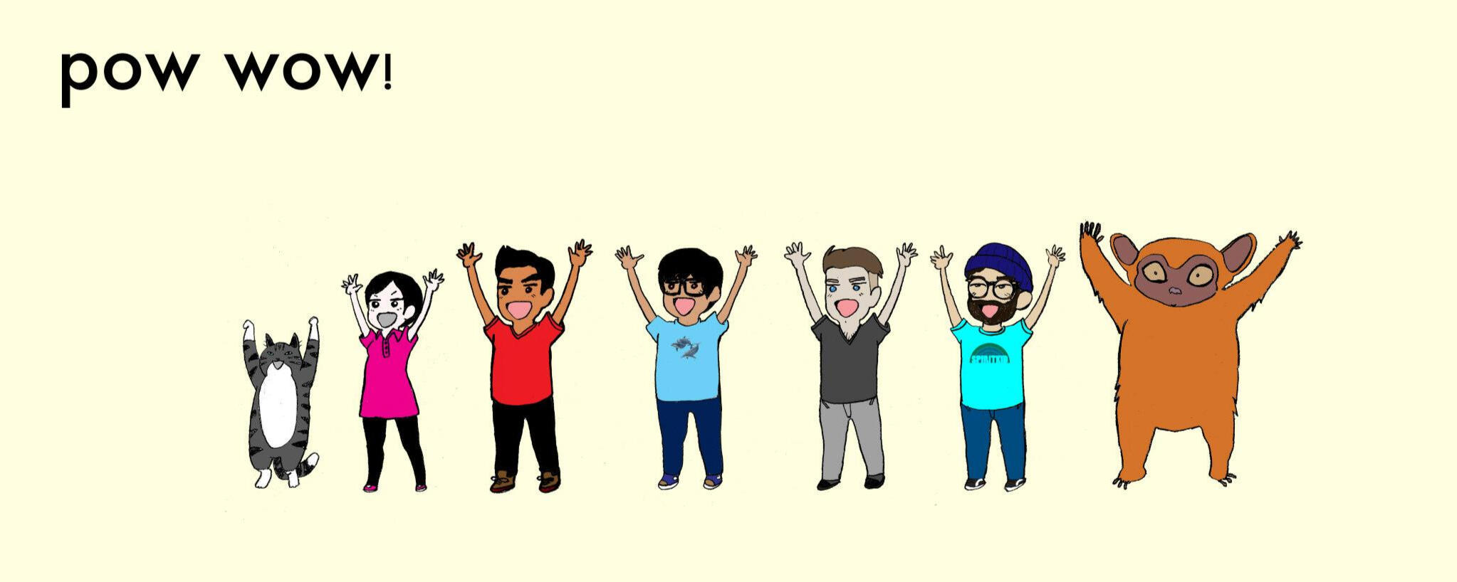 pow wow! - indie band key art